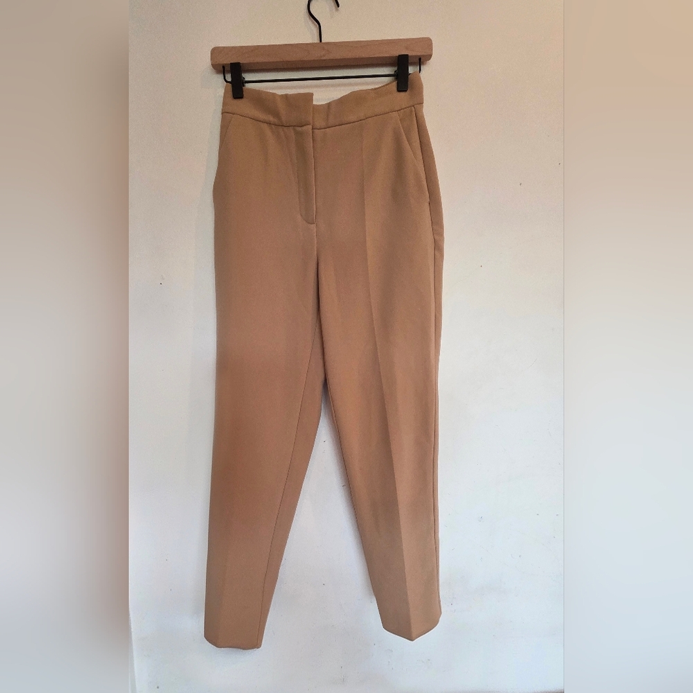 Aritzia Babaton Renzo Camel High-Rise Tapered Pants Size 0